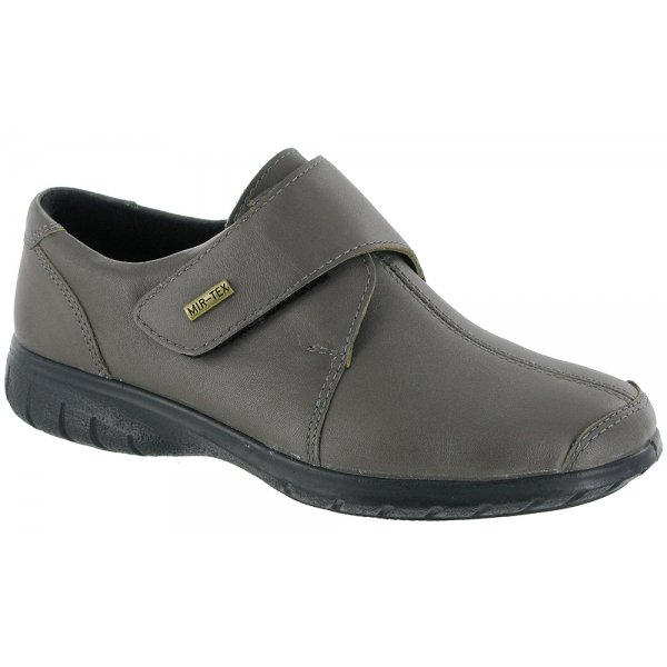 Cotswold Ladies Cranham Dark Stone Velcro Shoe Marshall Shoes 2865