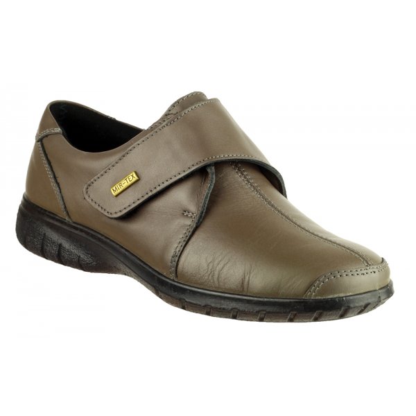 Cotswold Ladies Cranham Olive Velcro Shoe Marshall Shoes 2776