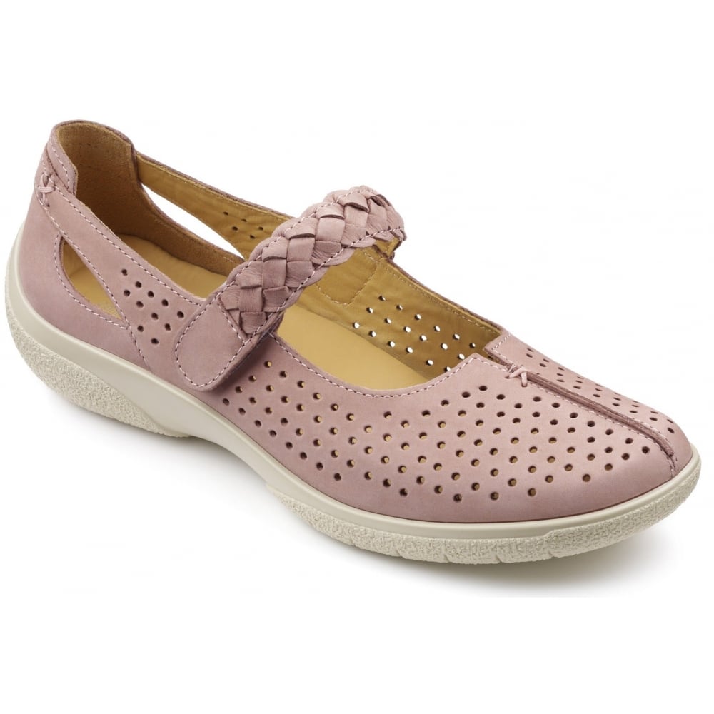 Hotter Womens Quake Mauve Nubuck Mary Jane Shoes 5296