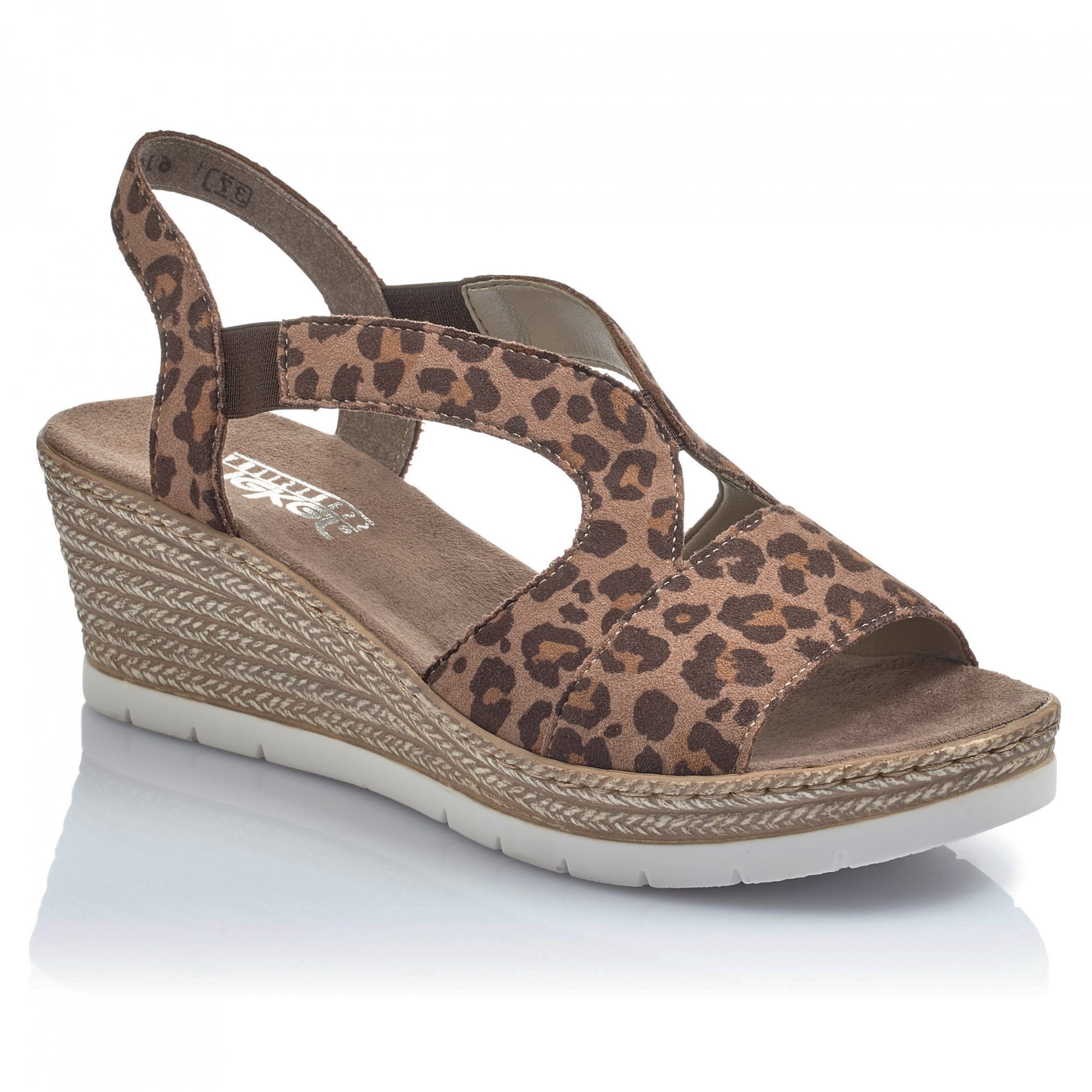 rieker leopard print sandals