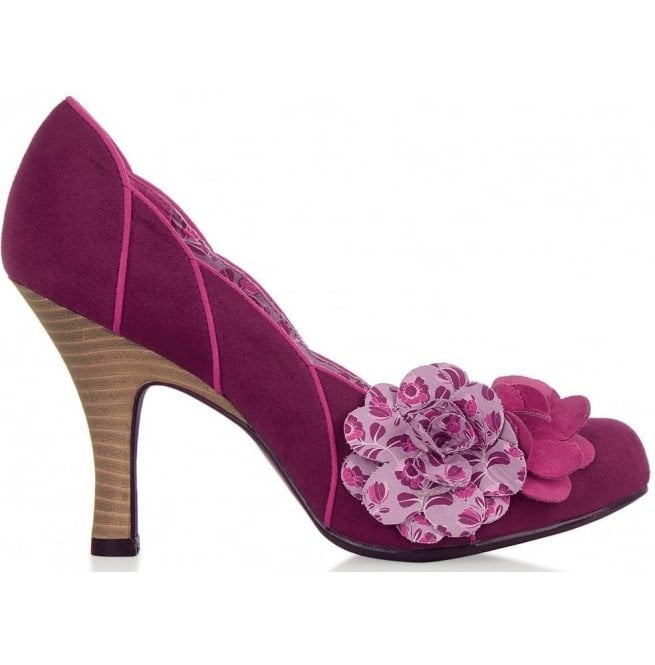 Ruby Shoo April Plum Court Shoes With 