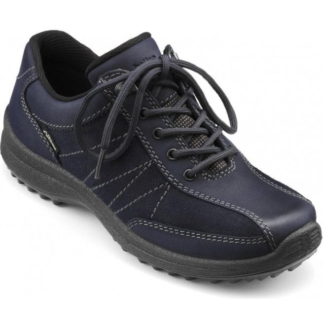 Hotter Womens Mist Extra Wide Gtx Rich Navy Nubucksuede Waterproof Lace Up Shoes 5177