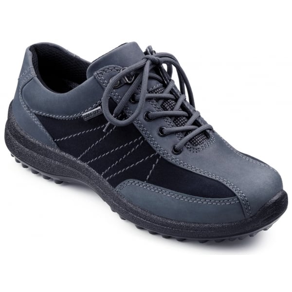 Hotter Womens Mist Gtx Navy Nubucksuede Waterproof Lace Up Walking Shoes 5471